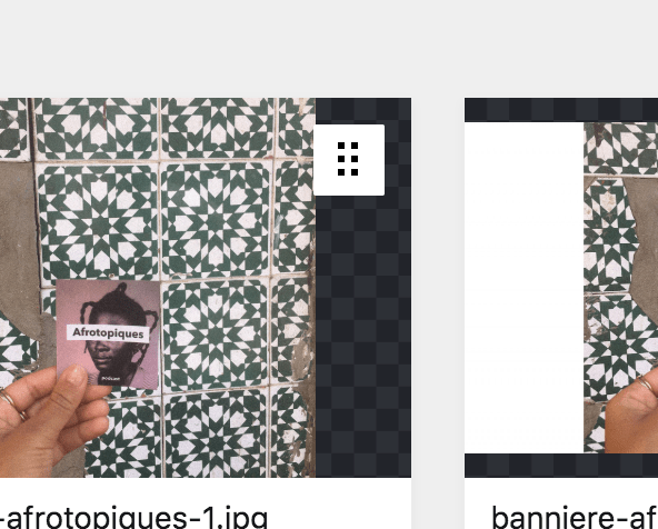 Bouton de déplacement des fichiers