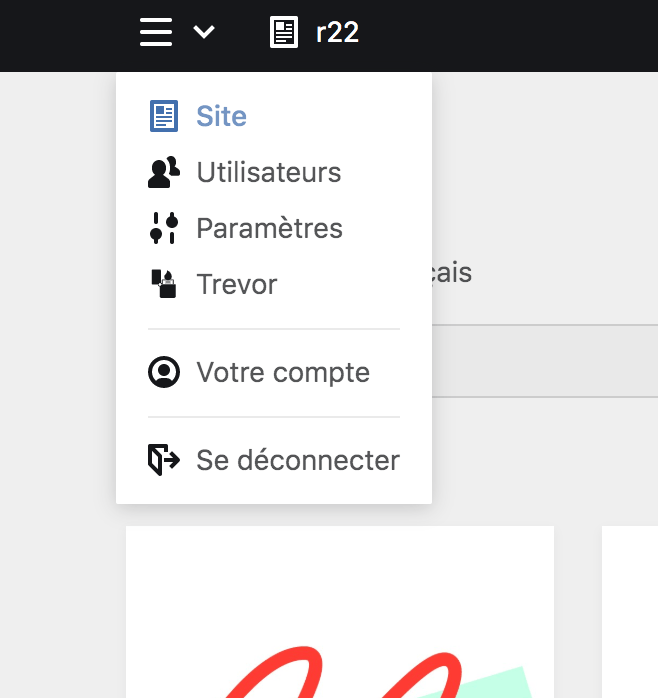 Se déconnecter du Panel